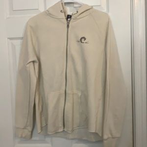 Tan/cream Outer banks WRV (surf shop) zip up jacket